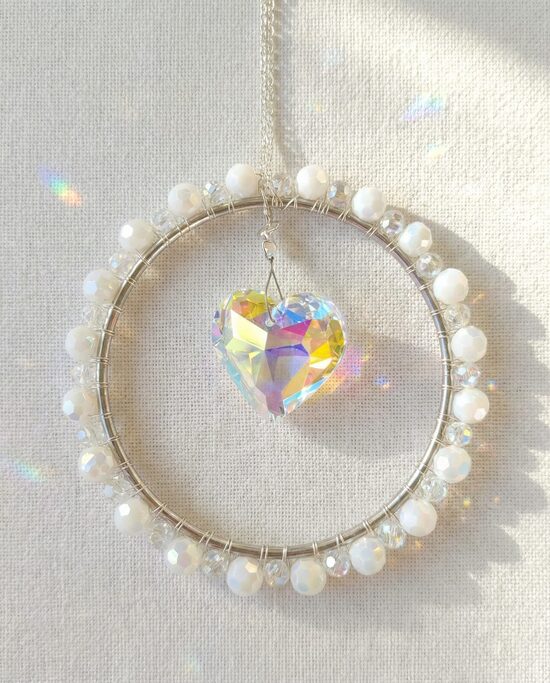 Handmade sun catcher for window – full circle